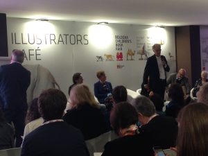 Leigh Hobbs speaking...image