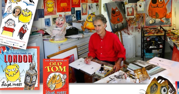 Leigh Hobbs in the studion - image and web link